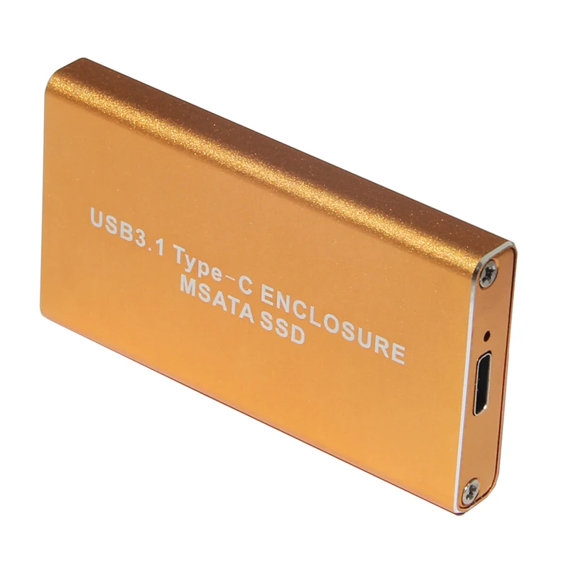 H1111Z 10 Гбит/с USB 3,1 type-C к mSATA SSD корпус USB-C к Мини SATA жесткий диск адаптер Внешний HDD Мобильный бокс 3030 5030 SSD