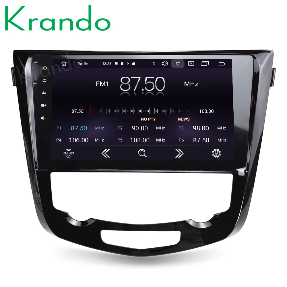 Sale Krando Android 9.0 10.1" Full touch screen car radio player for Nissan Qashqai 2014-2017 navigation multimedia system GPS 2