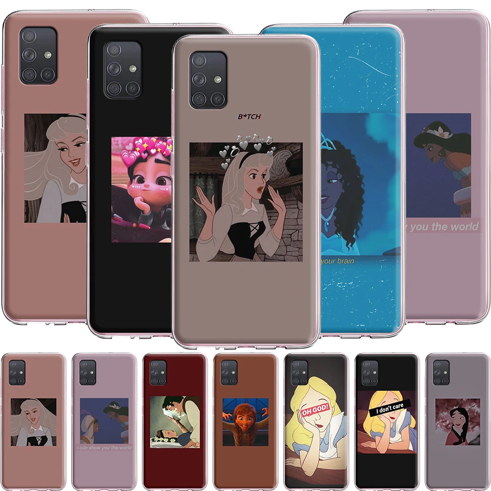 Забавный милый силиконовый чехол принцессы для Samsung Galaxy A2 A5 A6 A7 A8 A9 J3 J4 J5 J6 J7 J8 Plus Prime