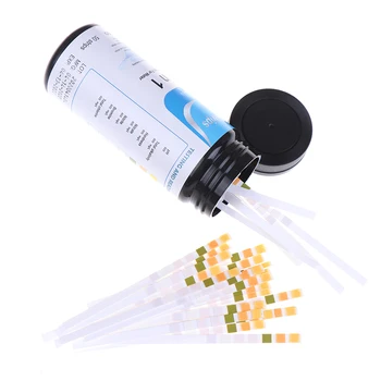 

50pcs/Box Aquarium Fish Tank Water Tropical Test Strips Kit Nitrite Nitrate PH Chlorine Bromine Total Hardness Test Strips