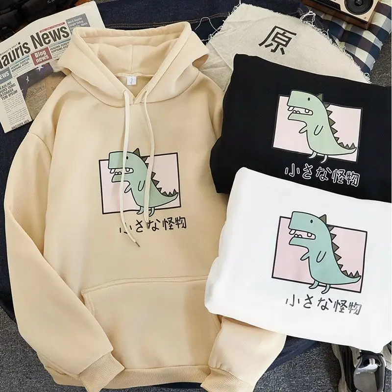

Thin / plush autumn couple's hooded sweater women's Korean fashion winter loose hat
