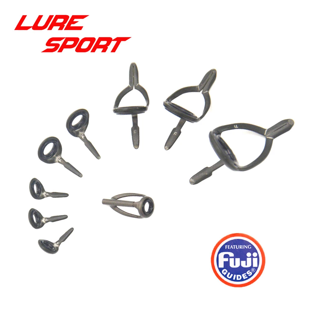 Fuji 釣り竿ガイドセット 9個 ktag kwagガイド lgatトップキャスト釣り竿 ビルディングコンポーネント 日曜大工アクセサリー修理 Fishing Rods Aliexpress