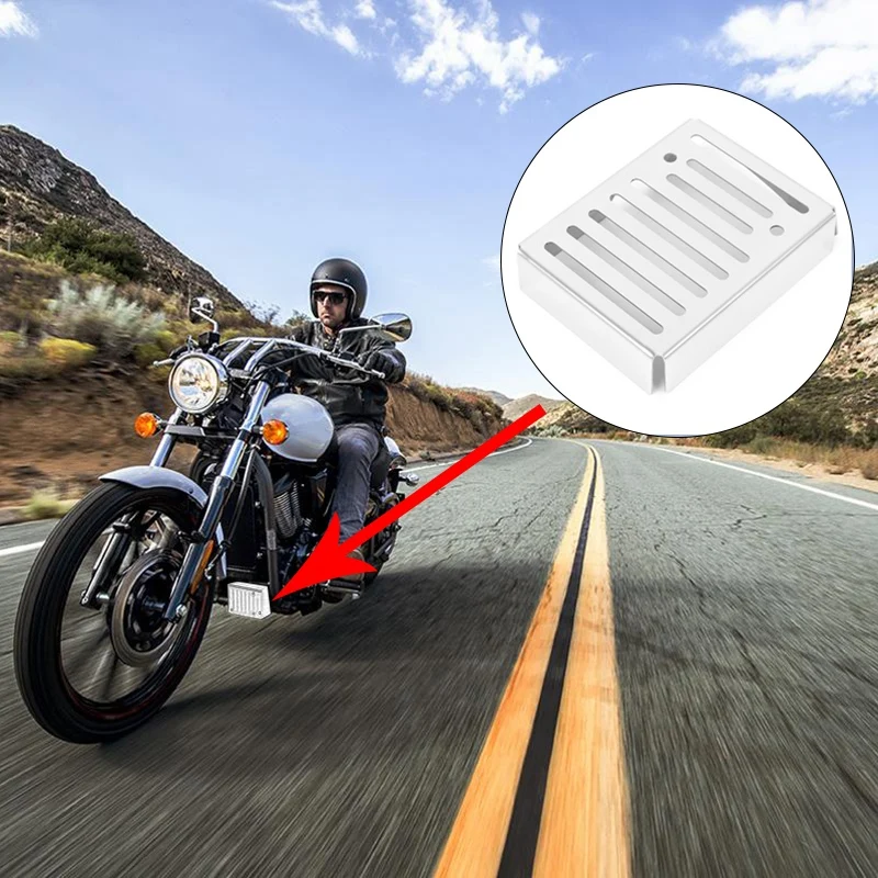 Motorcycle Blade Polished Stainless Rectifier Grill Guard Protector for Kawasaki Vulcan 900 VN900 2006 - 2020 | Автомобили и