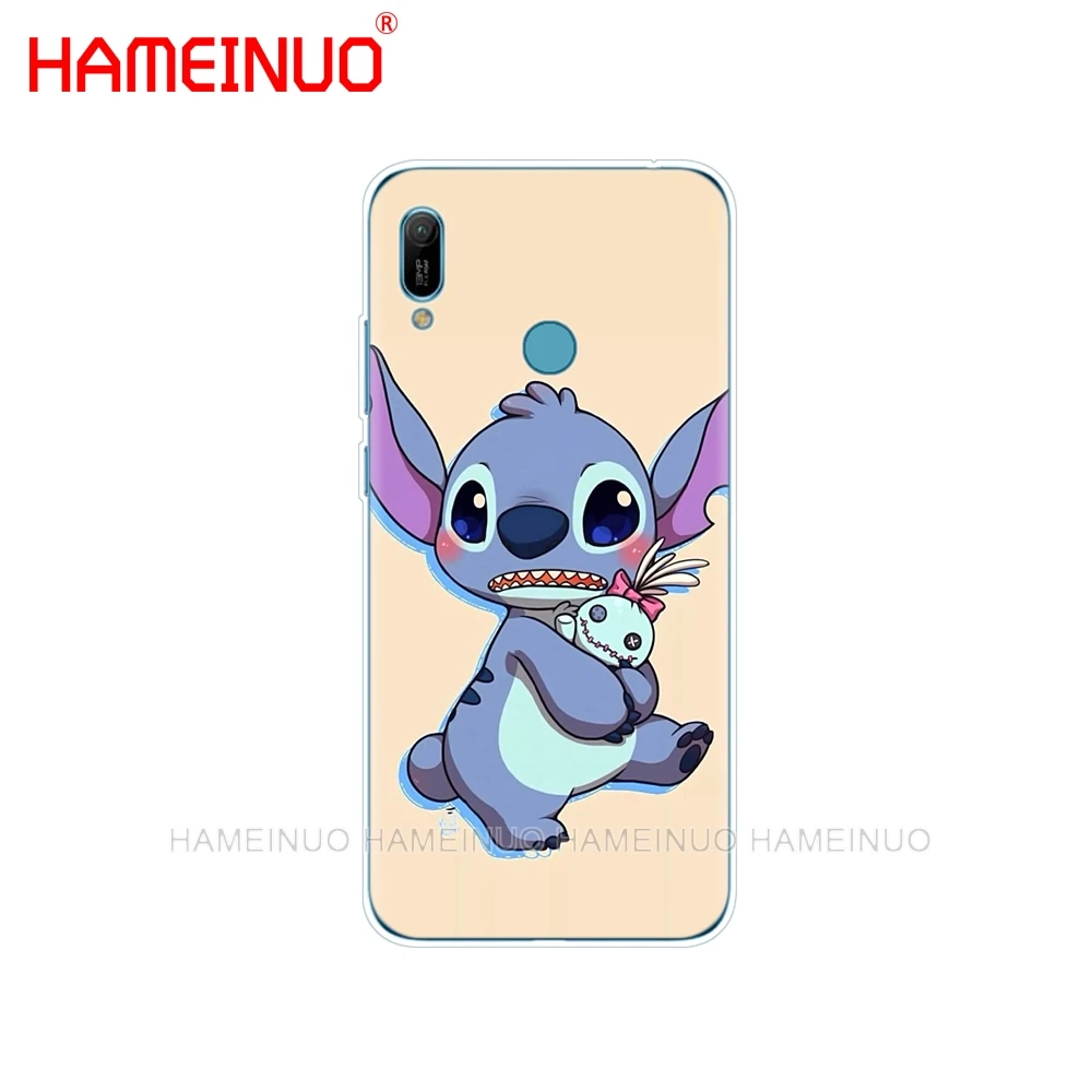 Силиконовый чехол для телефона huawei Y5 Y6 Y7 Y9 PRO PRIME honor 8s 8a 20 LITE PRO 10i view 20 V20 милый мультфильм, Стич - Цвет: 61924