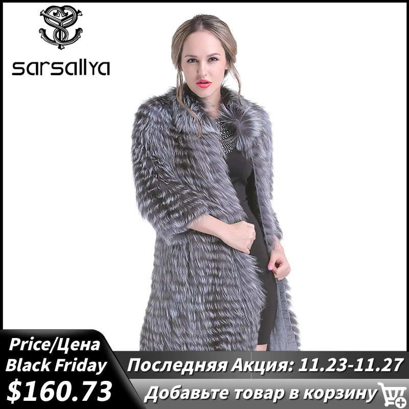 Fox Fur Coats Women Silver Fox Natural Fur Coats