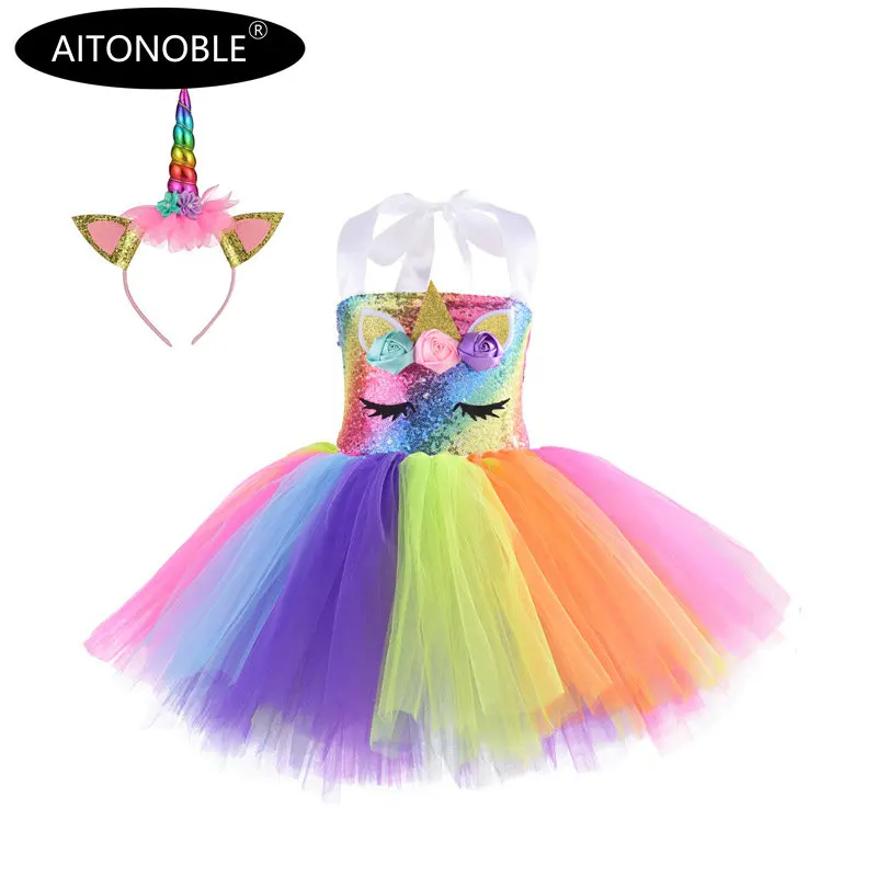 Aitonoble New Costume Child Cute Girls Costume Supergir Dress Girl's Dress Cosplay Halloween For Kids All Saints'