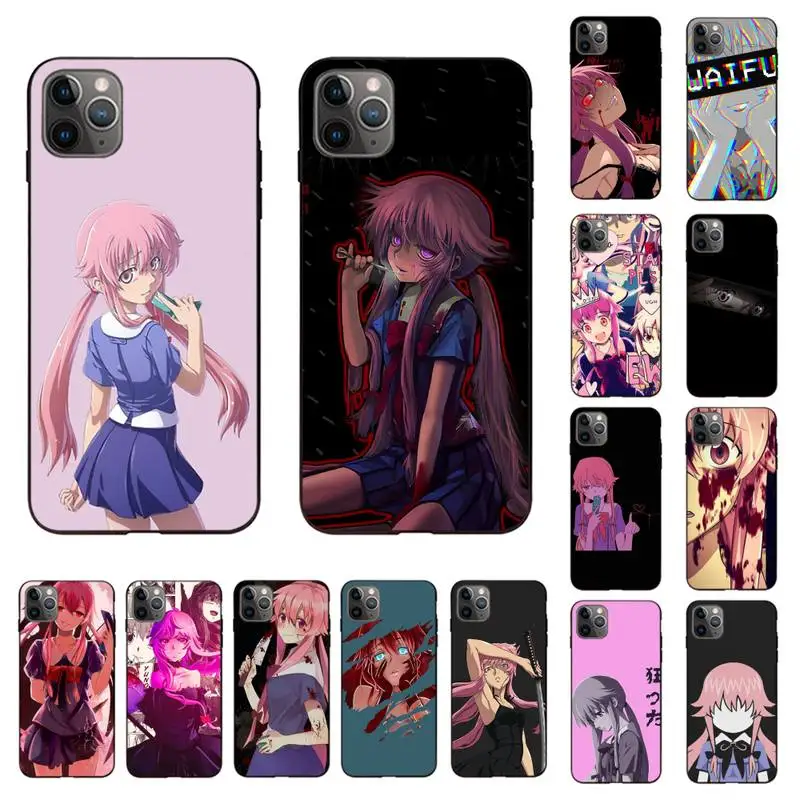 Чехол для телефона с аниме Mirai Nikki Future Diary iPhone 13 11 12 pro XS MAX 8 7 6 6S Plus X 5S SE 2020 XR |
