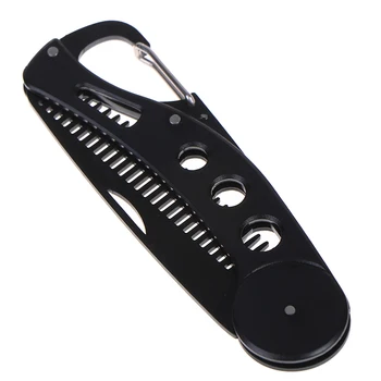 

2019 New Black Stainless Steel Beard Comb For Men Portable Foldable Male Moustache Comb Styling Tool For Travel Outdoor Sports