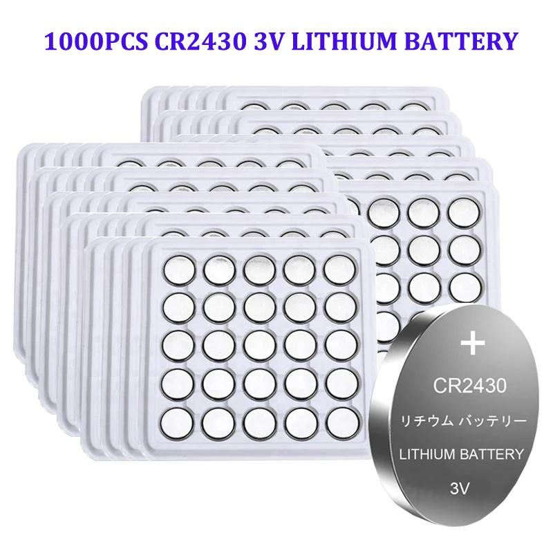 ショッピングクリアランス バッテリーcr2430 1000個 Dl2430 Br2430 Kl2430 時計 電気玩具用 リチウム 3v Cr 2430 Button Cell Batteries ブランド品 Plast Org ショッピングクリアランス バッテリーcr2430 1000個 Dl2430 Br2430 Kl2430 時計 電気玩具用 リチウム 3v Cr 2430 Button Cell Batteries ブランド品 Plast Org