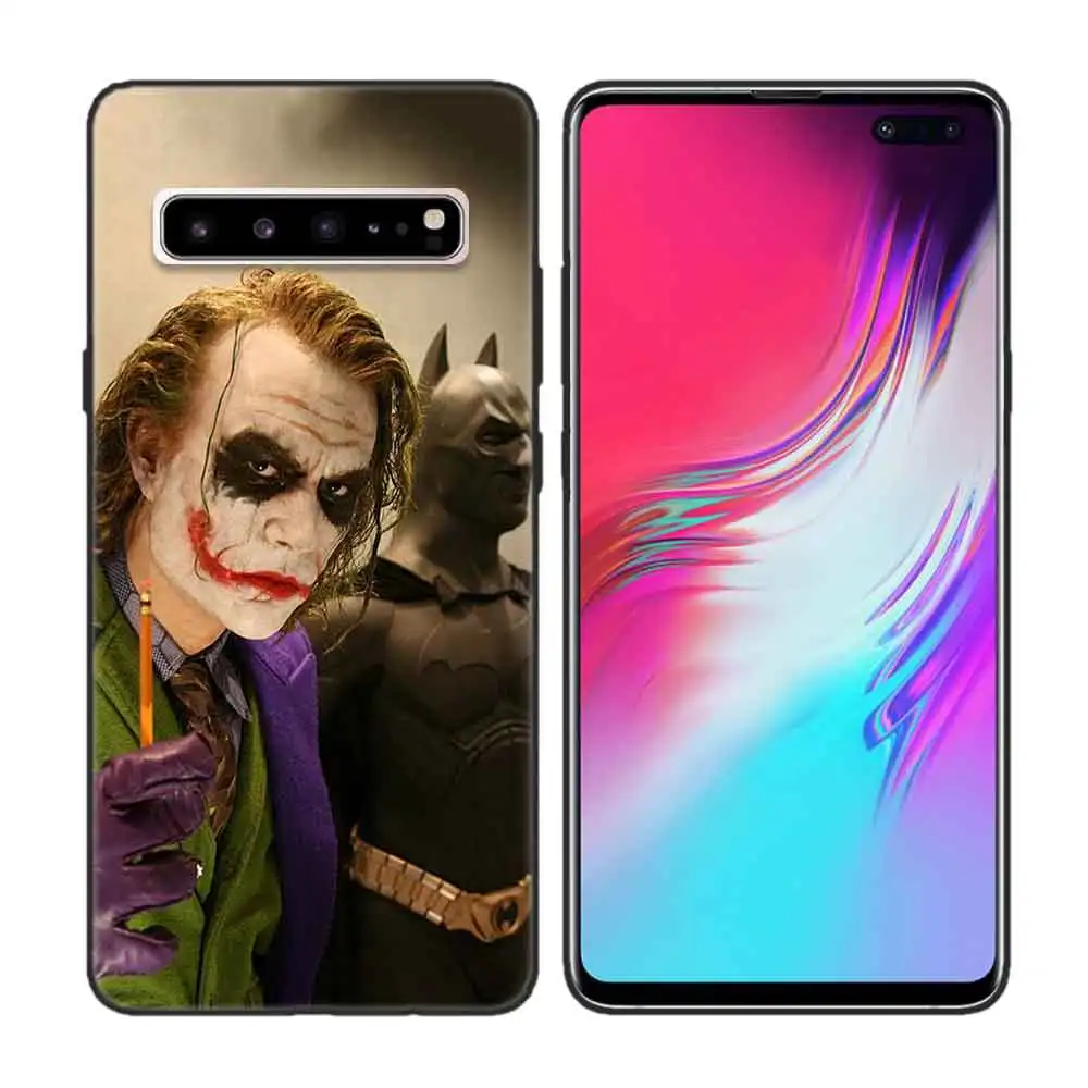 Черный мягкий силиконовый чехол для samsung Galaxy S7 S8 S9 S10 5G S10E J4 J6 J8 M20 Note 8 9 10+ Edge Plus Batman Joker Dar