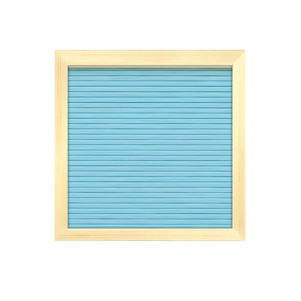 10x10 войлочная доска для писем 9 цветов деревянная доска для сообщений 2 набора букв стенд с держателем Свадебные украшения дома - Цвет: Blue