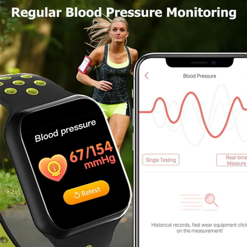  Upgraded F8 Smart Watch Heart Rate Monitor Fitness Tracker Bracelet IP67 Waterproof Smartwatch 15 D - 4000127224906