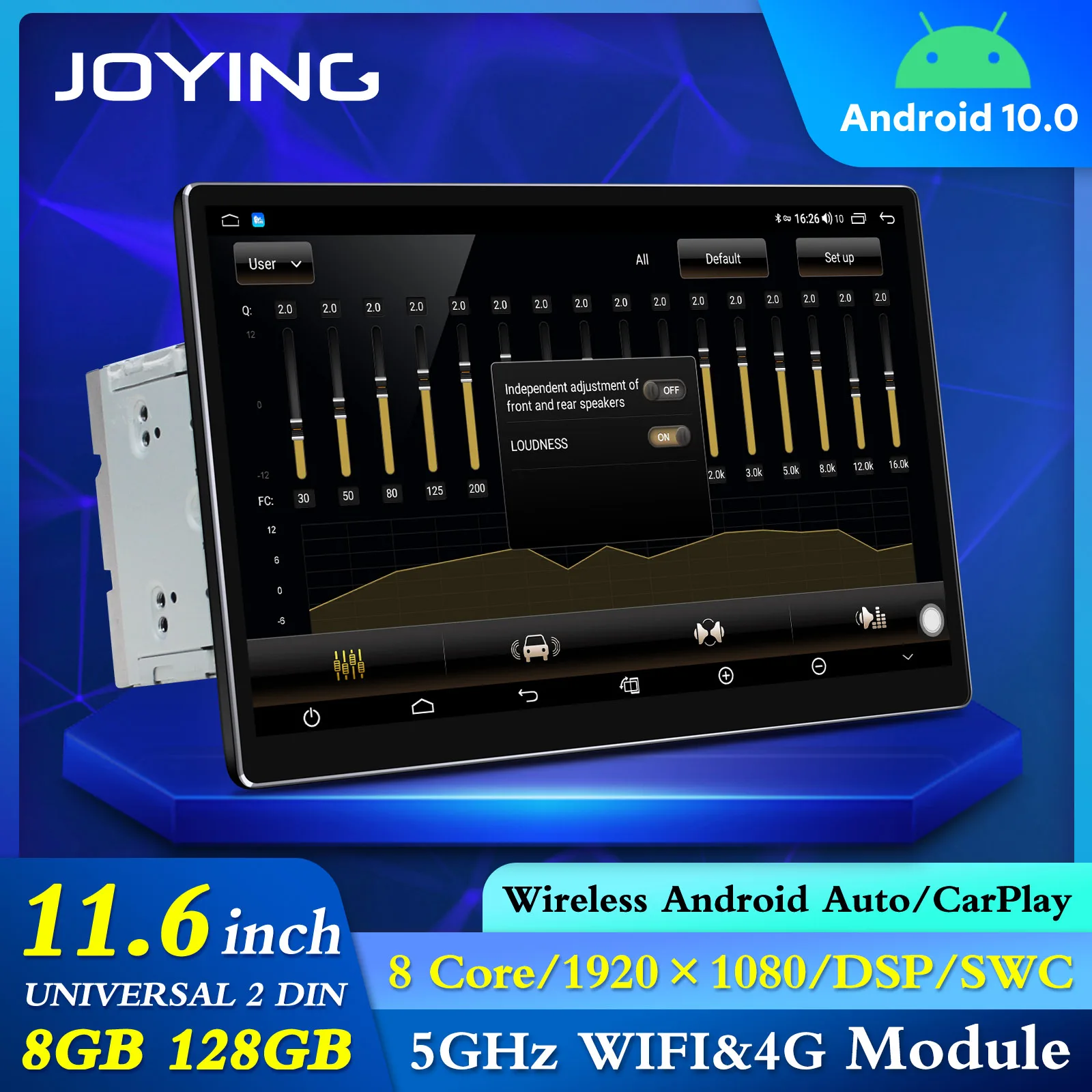 Joying 8gb 128gb Android Car Radio Multimedia Dvd Autoradio 2din ...