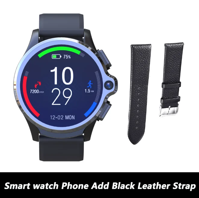 Watch Add Strap Смарт-часы KOSPET Prime, 4G, телефон, 3 ГБ, 32 ГБ, 1,6 дюймов, экран, двойная камера, 1260 мА/ч, Android, умные часы, Bluetooth, gps, Face ID Unclok - Цвет: Watch Add Strap
