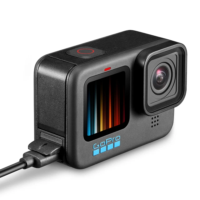 Couvercle latéral de batterie rabattable pour GoPro Hero 12 11 10 9, couvercle de porte de batterie amovible noir, étui de chargement, Port pour Go Pro 9, accessoires 3