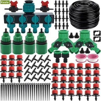 

KESLA 5M-50M DIY Micro Drip Irrigation System Dripper Watering Garden Hose Kit Adjustable Dripper 4/7mm Hose Balcony Greenhouse