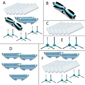 

1 Set Vacuum Cleaner Spare Part Roller Brush Hepa Filter Mop for Conga 1290/1390