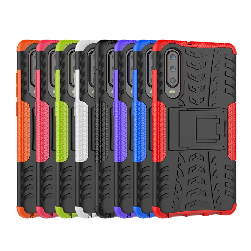 For Huawei P30 Case Slicone Kickstand Shockproof Phone Case Cover For Huawei P30 Armor Back Cover Capa Funda For Huawei P30