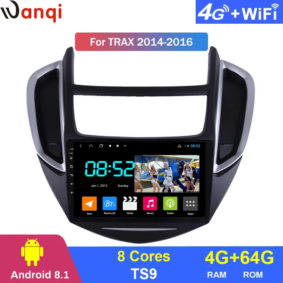 Android 8,1 автомобильный DVD 1din мультимедийная Navi система для Chevrolet Trax- Автомобильный gps навигатор стерео головное устройство BT SWC wifi