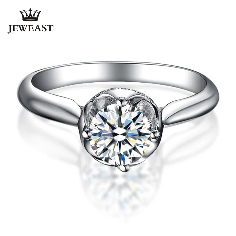 

ZSG moissanite diamond 18K gold Pure Gold Ring Real 18K gold Solid Gold Ring Trendy Classic Party Fine Jewelry Hot Sell New 2019
