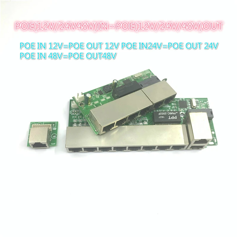 POE12V 24V 48V POE12V/24V/48V POE OUT12V/24V/48V poe переключатель 100 Мбит/с poort100 UP Link poort включен