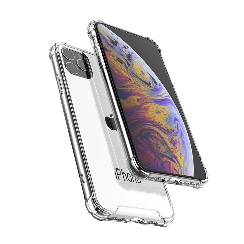 

Olhveitra Clear Case For iPhone 11 Pro Max Cover Soft Silicone Transparent Shockproof Case For iPhone 11 Pro Max XR X XS Funda