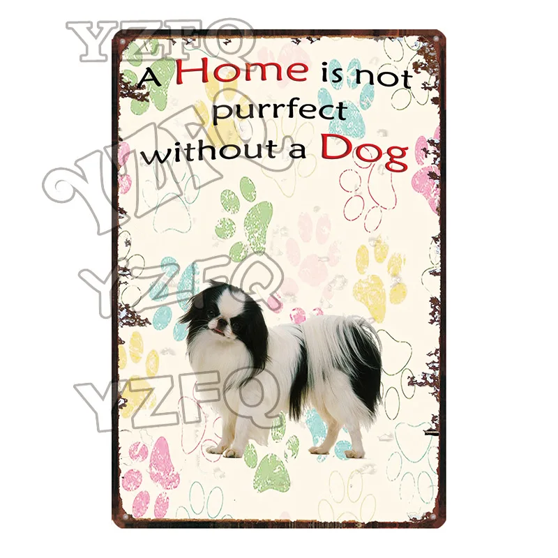 Warning Beware Attack Cat Watch Dog on Duty Pet Metal Plate Wall Pub Restaurant Home Art Decor Iron Poster Cuadros DC-5483A - Цвет: DC-5503