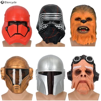 

Party mask Star wars 9 Movie cosplayer Latex mask props Luke Skywalker Rising Chubakassi soldier mask Keroran helmet props