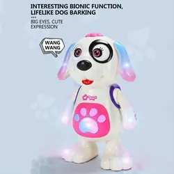 Jouet électrique chien, emballage anglais, lumière musicale, peut marcher, Vibrato et chien Robot danse enfants T1E9 