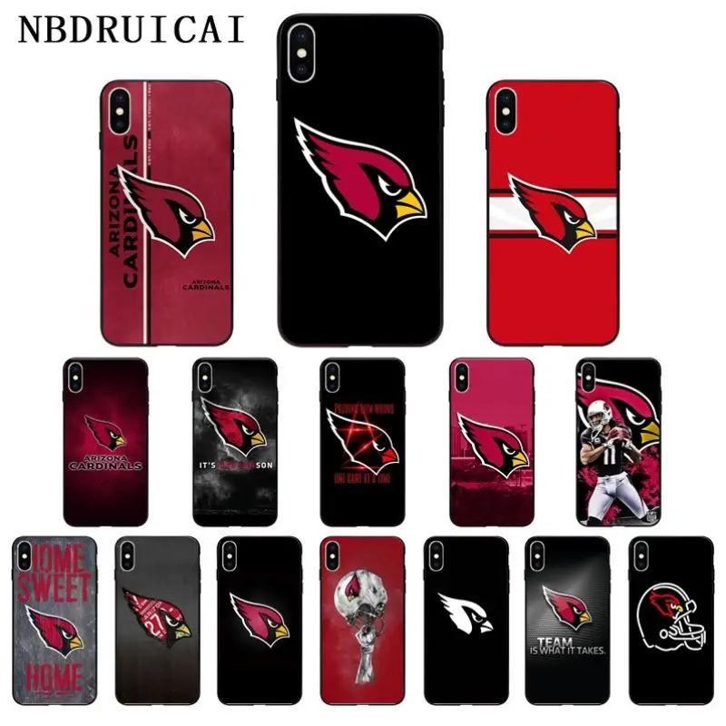 

NBDRUICAI Arizona Cardinals rugby TPU Soft Silicone Phone Case Cover for iPhone 11 pro XS MAX 8 7 6 6S Plus X 5 5S SE XR case