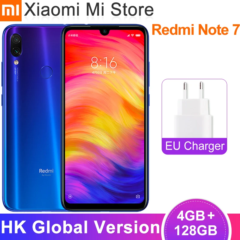 Глобальная версия смартфона Xiaomi Redmi Note 7 4 Гб 128 ГБ Snapdragon 660 48 МП 6 3 дюйма 19 5:
