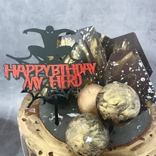 Человек-паук украшение для торта на день рождения на тему "Лошадки карусели" Мой герой акриловый торт Топпер мальчик дети день рождения торт украшение супер герой кекс Топпер подарок