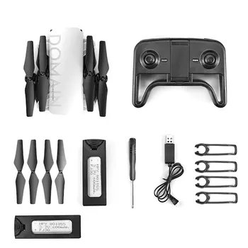 

R7 RC Folding Drone With 4K Wide-angle HD Camera RC Helicopter Headless Mode Camera RC Aircraft with 2 * Batteries