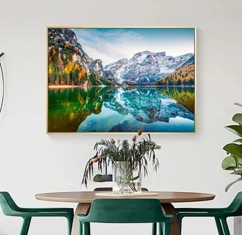 

DIY Framed DIY Painting By Numbers Landscape Kit Acrylic Paint On Canvas Modern Wall Art Picture By Numbers For Living Room
