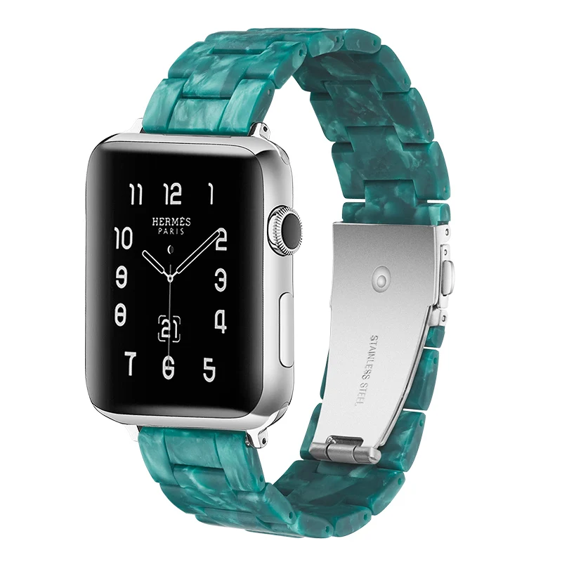 Резиновый ремешок для часов Apple watch браслет для iwatch наручные Каучуковый Ремень аксессуары для часов Ремешок для часов - Цвет ремешка: No.7 Dumb green