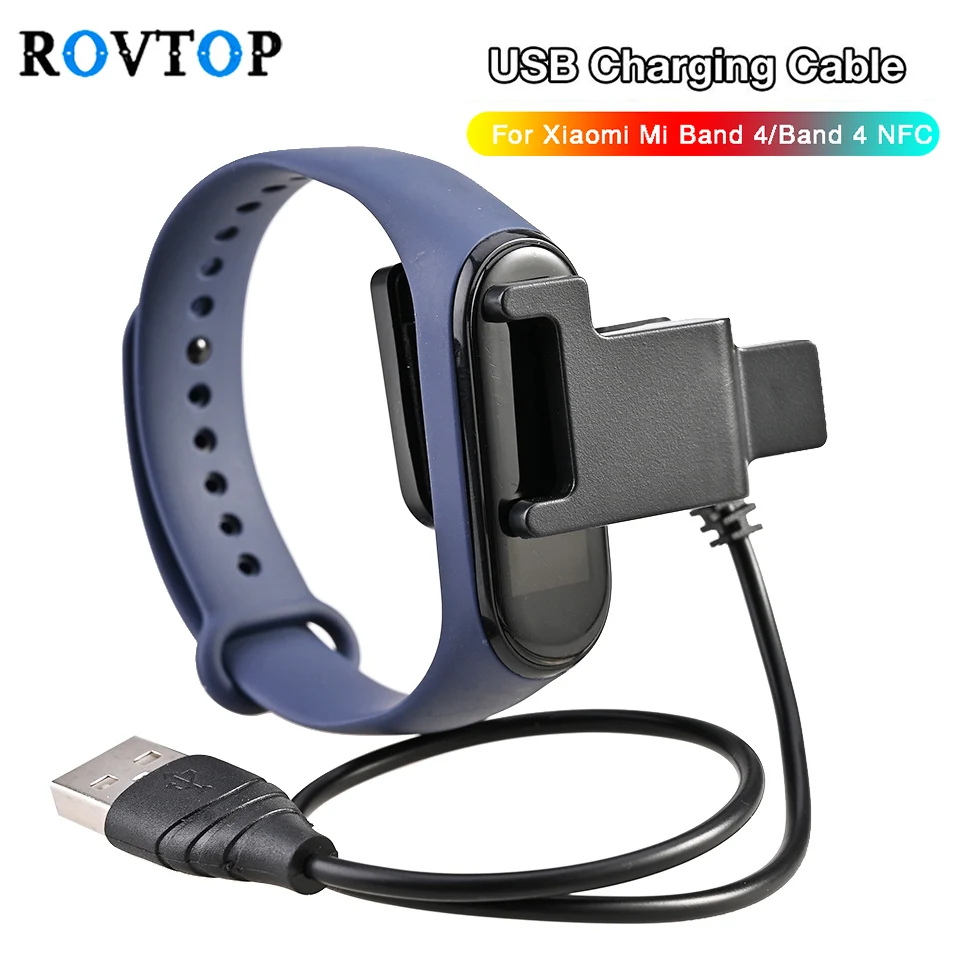 Зарядный кабель Rovtop для Mi Band 4 USB зарядки без разборки зарядный адаптер Xiaomi NFC
