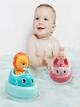 

Children's Bath Toys Lion Rabbit Swimming Game Electric Water Spray Bathroom Baby Toy For Baby Gifts