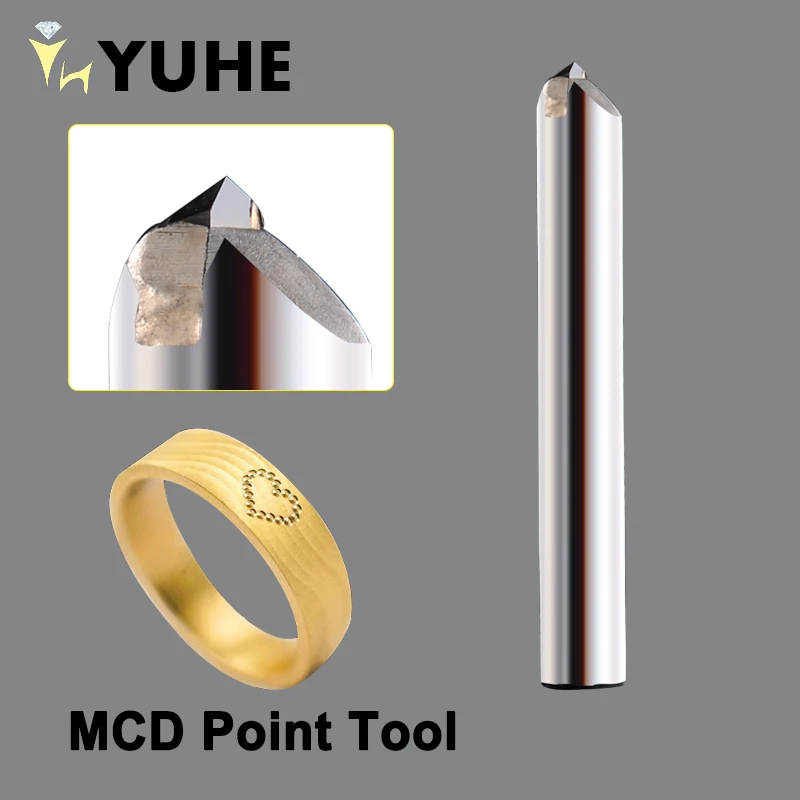 YUHE MCD 다이아몬드 밀링 포인트 도구, 보석상용 CNC 원형 도구, 절단 조각 도구, 보석 기계