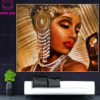 

5D Beautiful tribal women DIY Diamond Painting Embroidery Full Square Diamond CrossStitch Rhinestone Mosaic Home Wall decor Gift