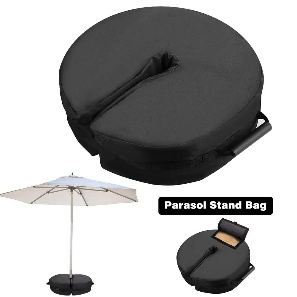 Outdoor Umbrella Parasol Base Weight Bag Round Garden Patio Tent Sandbag to 90LB 