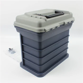 

Four Layer Eco Friendly Outdoor Portable Waterproof Compartment Multifunctional Organizer Storage Supplies Fishing Tackle Box