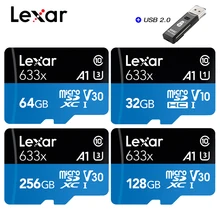 Карта памяти microSDXC/SDHC microsd Lexar, 633x32 Гб, класс 10