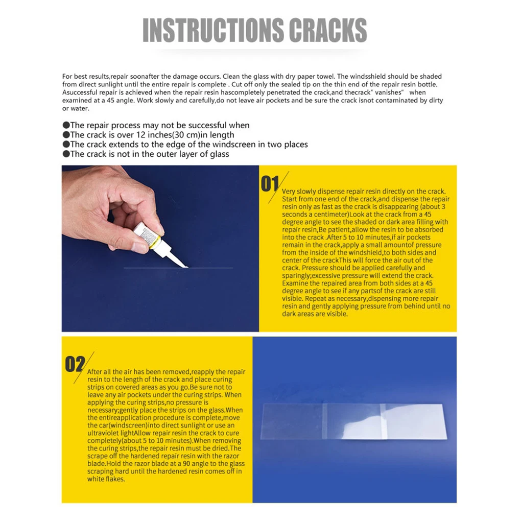 Окна автомобиля Стекло царапины трещина восстановление инструмент для ремонта