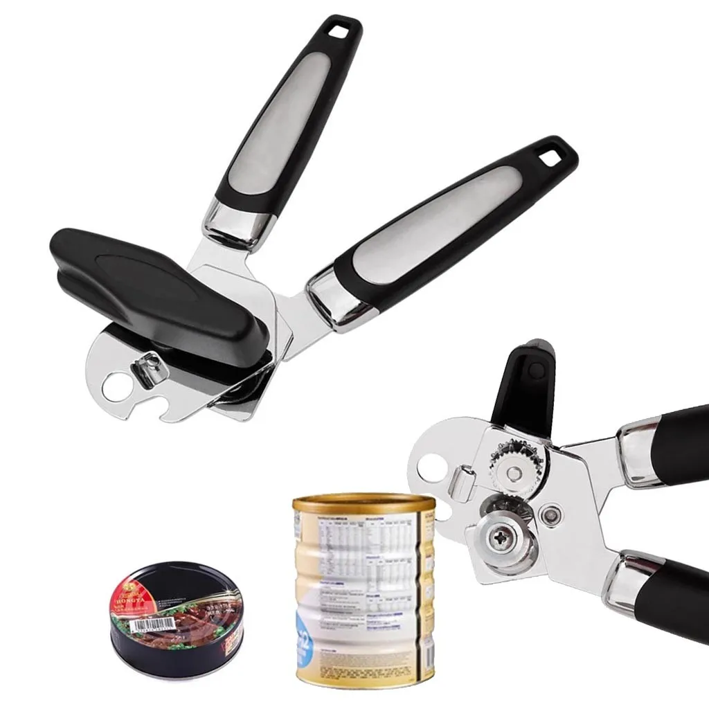 Multifunction Stainless Steel Safety Side Cut Manual Can Tin Opener Professional