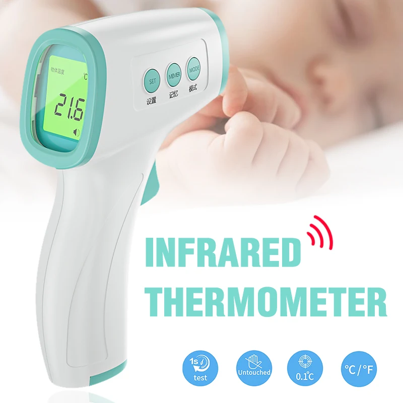 

Digital Forehead Thermometer Non Contact Infrared Thermometer Body Temperature Fever Digital Measure Tool for Baby Adult