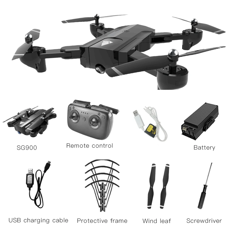 SG900 S Профессиональный Дрон с камерой 1080P 4K HD GPS WiFi FPV 20 мин Время полета