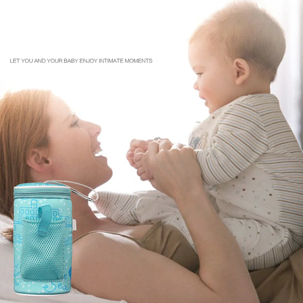 Newborn Bottle Bag Thermostat Feed Warmer Insulated Cup Heater Travel USB Drink Baby