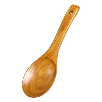 

Wooden Rice Spoon Rice Paddle, Versatile Cooking Spoon, Durable, Healthy, Ergonomic Handle for Non Stick Cookware