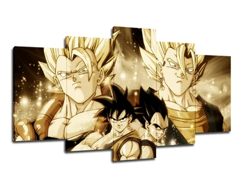 

Wall Art Decor Poster Painting On Canvas Print Pictures 5 Pieces Dragon Ball Z Picture for Home Decoration Living Room Artwork