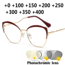 Ультралегкие Металлические солнцезащитные фотохромные очки для чтения мужские пресбиопические очки для женщин мужские очки диоптрий 1,0-+ 3,0 UV400 NX